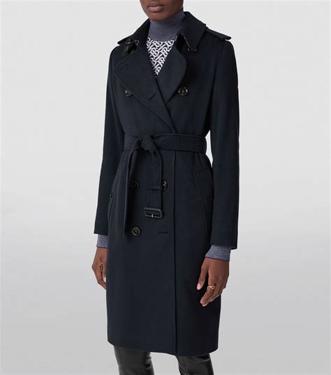 burberry navy cashmere trench coat|burberry cashmere coat sale.